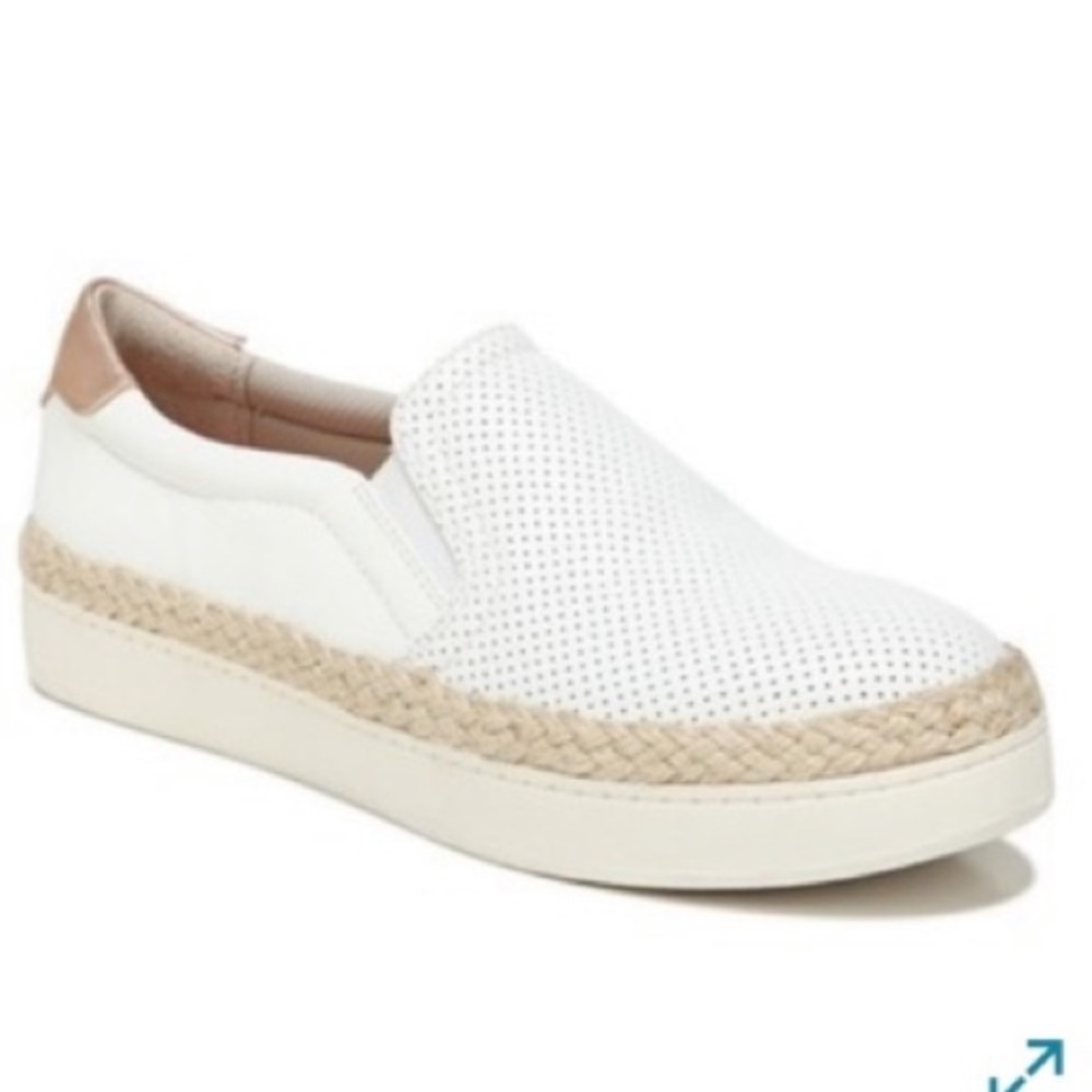 BRAND NEW IN BOX White Espadrille slip ons